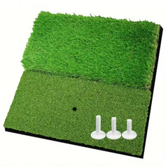 2-in-1 Collapsible Golf Hitting Mat 24‘ x 16’ Collapsible Chipping Mat for Golf Practice Drills