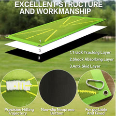 Premium Golf Impact Mat Path Feedback Golf Practice Mat Set Game Aids and Gifts