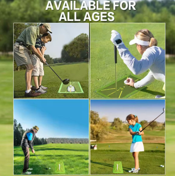 Premium Golf Impact Mat Path Feedback Golf Practice Mat Set Game Aids and Gifts